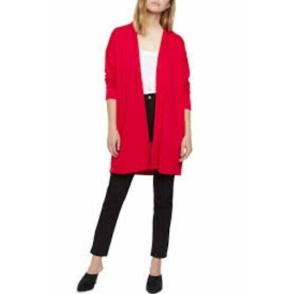Sanctuary Women's Up Camp Knit Red Cardigan Petite In Street Red Small - Picture 1 of 2